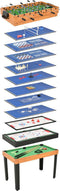 vidaXL - Multispeeltafel - 15-in-1 - 121x61x82 - cm - esdoornkleurig