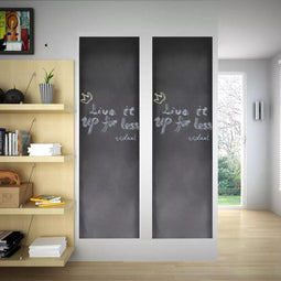 vidaXL - Muursticker - krijtbord - 2 - rollen - met - krijtjes - 0,6x3 - m