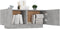 vidaXL - Nachtkastje - 100x35x40 - cm - bewerkt - hout - betongrijs