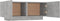 vidaXL - Nachtkastje - 100x35x40 - cm - bewerkt - hout - betongrijs
