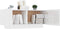 vidaXL - Nachtkastje - 100x35x40 - cm - bewerkt - hout - hoogglans - wit