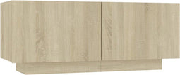 vidaXL - Nachtkastje - 100x35x40 - cm - bewerkt - hout - sonoma - eikenkleurig