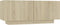 vidaXL - Nachtkastje - 100x35x40 - cm - bewerkt - hout - sonoma - eikenkleurig