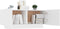vidaXL - Nachtkastje - 100x35x40 - cm - bewerkt - hout - wit