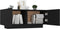 vidaXL - Nachtkastje - 100x35x40 - cm - bewerkt - hout - zwart