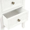 vidaXL - Nachtkastje - 2 - st - 35x30x49 - cm - MDF - wit