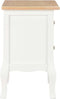 vidaXL - Nachtkastje - 2 - st - 35x30x49 - cm - MDF - wit