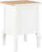 vidaXL - Nachtkastje - 2 - st - 35x30x49 - cm - MDF - wit
