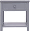 vidaXL - Nachtkastje - 2 - st - 40x29x42 - cm - paulowniahout - grijs