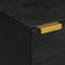 vidaXL - Nachtkastje - 2 - st - 40x33x46 - cm - massief - mangohout - zwart
