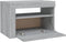 vidaXL - Nachtkastje - 2 - st - met - LED-verlichting - 60x35x40 - cm - grijs - sonoma