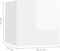 vidaXL - Nachtkastje - 30,5x30x30 - cm - bewerkt - hout - hoogglans - wit