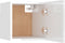 vidaXL - Nachtkastje - 30,5x30x30 - cm - bewerkt - hout - hoogglans - wit