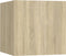 vidaXL - Nachtkastje - 30,5x30x30 - cm - bewerkt - hout - sonoma - eikenkleurig