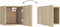 vidaXL - Nachtkastje - 30,5x30x30 - cm - bewerkt - hout - sonoma - eikenkleurig