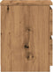 vidaXL - Nachtkastje - 30x30x40 - cm - bewerkt - hout - artisanaal - eikenkleurig