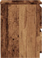 vidaXL - Nachtkastje - 30x30x40 - cm - bewerkt - hout - oud - houtkleurig