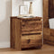 vidaXL - Nachtkastje - 30x30x40 - cm - bewerkt - hout - oud - houtkleurig