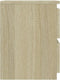 vidaXL - Nachtkastje - 30x30x40 - cm - bewerkt - hout - sonoma - eikenkleurig