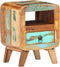 vidaXL - Nachtkastje - 30x30x41 - cm - massief - gerecycled - hout