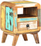 vidaXL - Nachtkastje - 30x30x41 - cm - massief - gerecycled - hout
