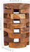 vidaXL - Nachtkastje - 30x30x45 - cm - massief - teakhout