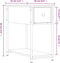 vidaXL - Nachtkastje - 30x60x60 - cm - bewerkt - hout - bruin - eikenkleur