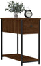 vidaXL - Nachtkastje - 30x60x60 - cm - bewerkt - hout - bruin - eikenkleur