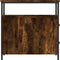 vidaXL - Nachtkastje - 30x60x60 - cm - bewerkt - hout - gerookt - eikenkleurig