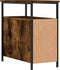 vidaXL - Nachtkastje - 30x60x60 - cm - bewerkt - hout - gerookt - eikenkleurig