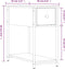 vidaXL - Nachtkastje - 30x60x60 - cm - bewerkt - hout - grijs - sonoma - eikenkleurig