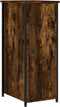 vidaXL - Nachtkastje - 32x42x80 - cm - bewerkt - hout - gerookt - eikenkleurig