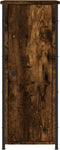 vidaXL - Nachtkastje - 32x42x80 - cm - bewerkt - hout - gerookt - eikenkleurig