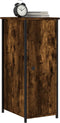 vidaXL - Nachtkastje - 32x42x80 - cm - bewerkt - hout - gerookt - eikenkleurig