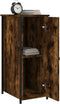 vidaXL - Nachtkastje - 32x42x80 - cm - bewerkt - hout - gerookt - eikenkleurig