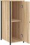vidaXL - Nachtkastje - 32x42x80 - cm - bewerkt - hout - sonoma - eikenkleurig