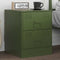 vidaXL - Nachtkastje - 34,5x39x44 - cm - staal - groen