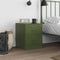 vidaXL - Nachtkastje - 34,5x39x44 - cm - staal - groen
