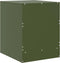 vidaXL - Nachtkastje - 34,5x39x44 - cm - staal - groen