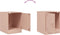 vidaXL - Nachtkastje - 34,5x39x44 - cm - staal - roze