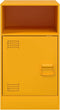vidaXL - Nachtkastje - 34,5x39x62 - cm - staal - mosterdgeel
