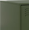 vidaXL - Nachtkastje - 34,5x39x62 - cm - staal - olijfgroen