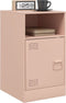 vidaXL - Nachtkastje - 34,5x39x62 - cm - staal - roze