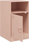vidaXL - Nachtkastje - 34,5x39x62 - cm - staal - roze