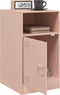vidaXL - Nachtkastje - 34,5x39x62 - cm - staal - roze