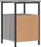 vidaXL - Nachtkastje - 34x35,5x50 - cm - bewerkt - hout - grijs - sonoma
