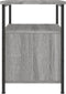 vidaXL - Nachtkastje - 34x35,5x50 - cm - bewerkt - hout - grijs - sonoma
