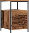 vidaXL - Nachtkastje - 34x35,5x50 - cm - bewerkt - hout - oud - houtkleurig