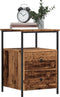 vidaXL - Nachtkastje - 34x35,5x50 - cm - bewerkt - hout - oud - houtkleurig