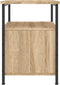 vidaXL - Nachtkastje - 34x35,5x50 - cm - bewerkt - hout - sonoma - eikenkleurig
